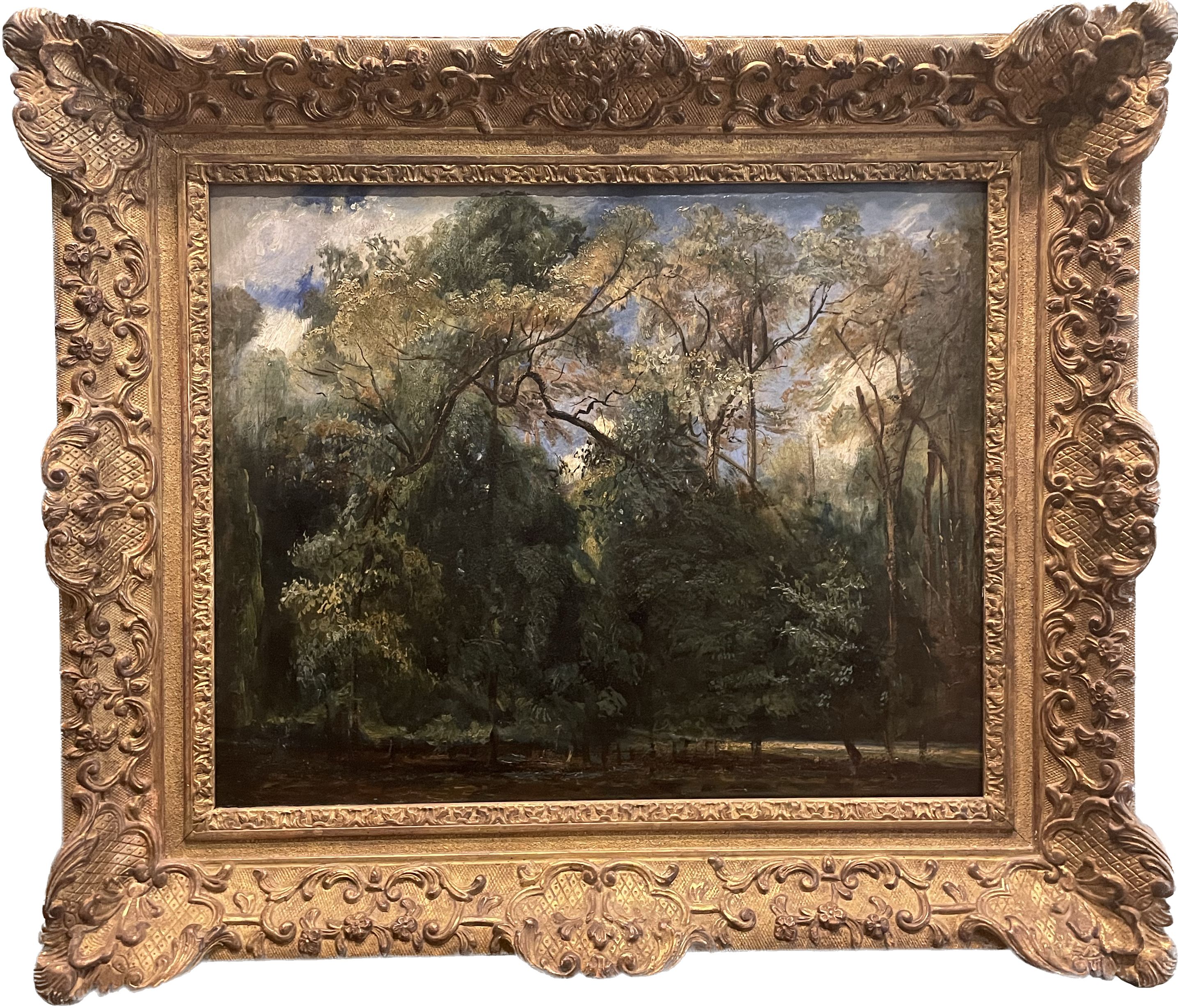 Paul Huet, huile sur toile