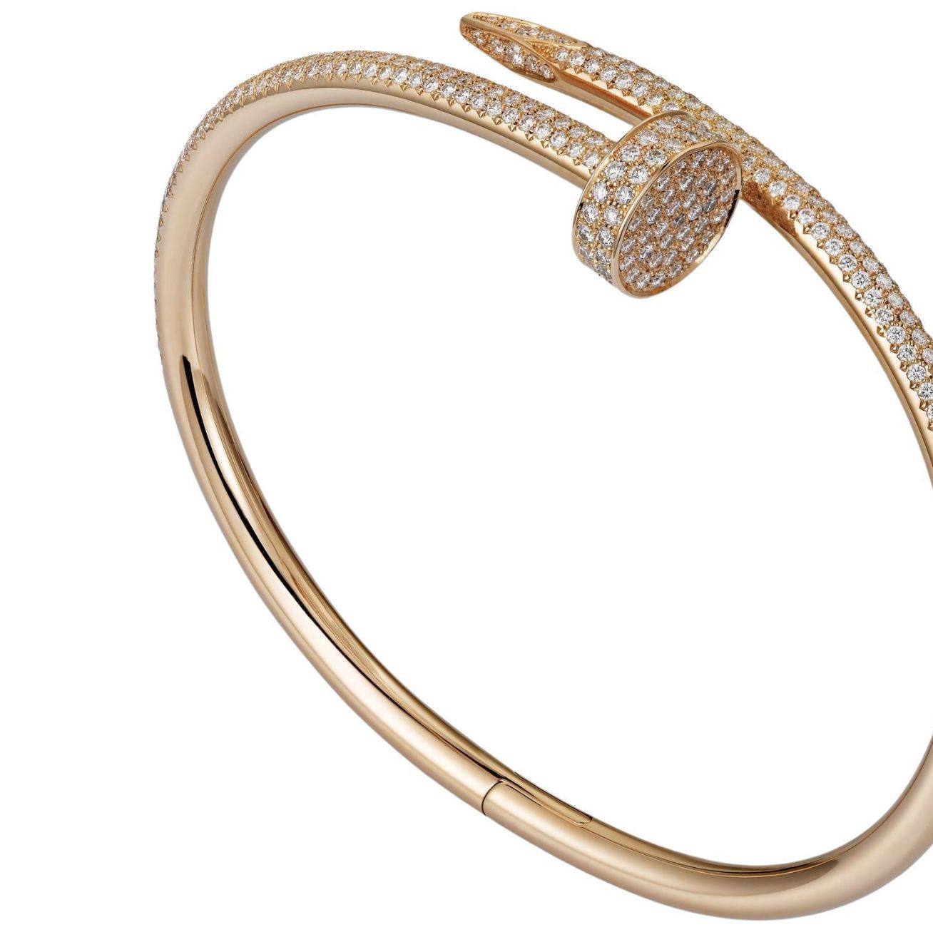 Cartier, bracelet "juste un clou" en or jaune et diamants