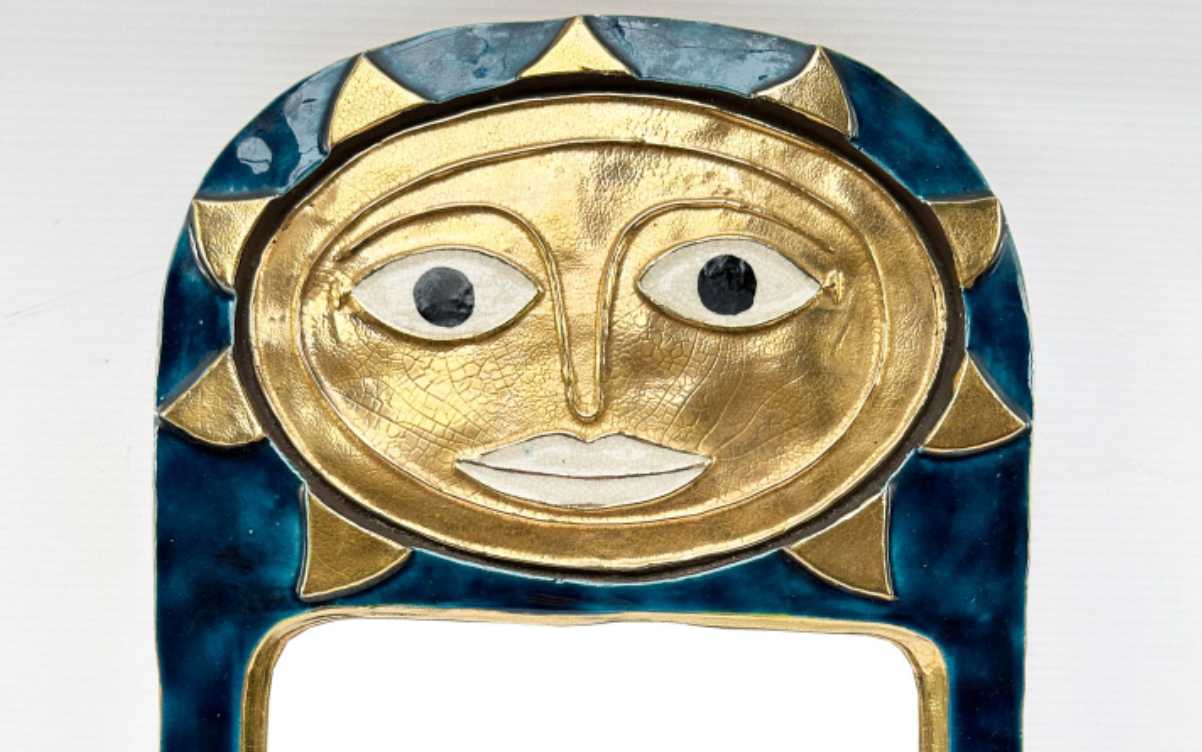 Mithé Espelt, miroir mural en céramique