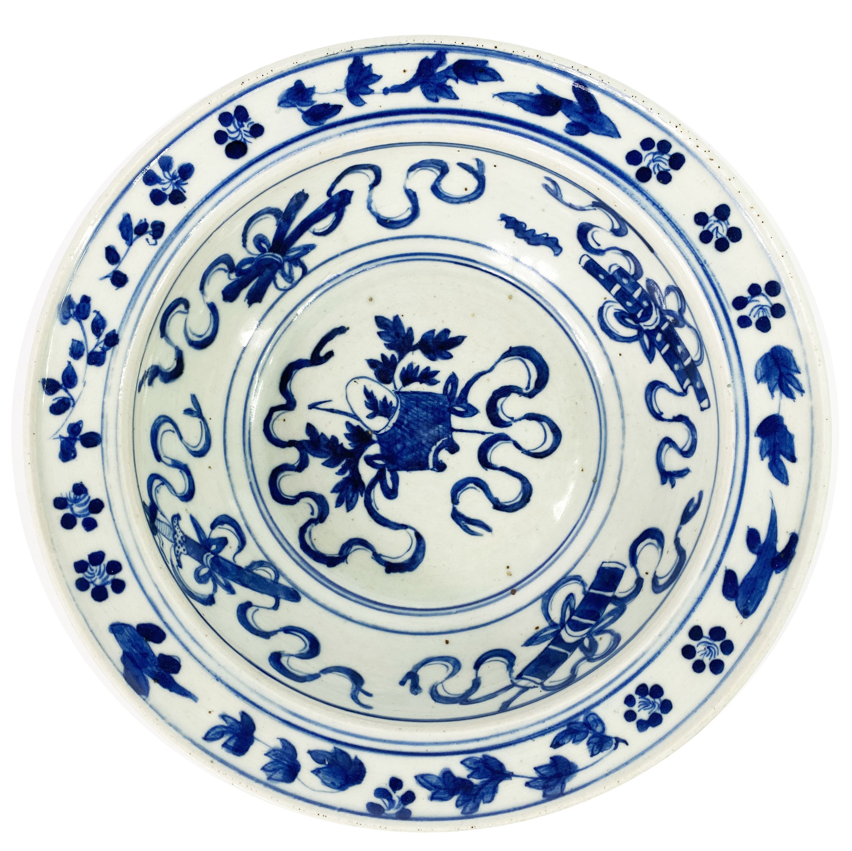 Chine (XIXème siècle), Plat décoratif en porcelaine