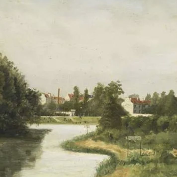 Stanislas Lépine, huile sur toile