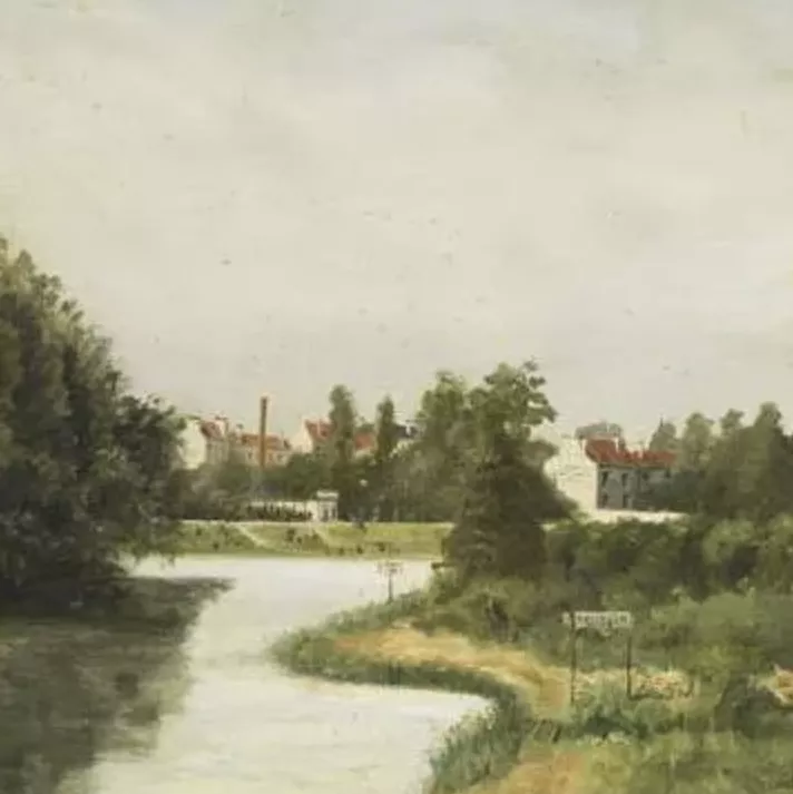 Stanislas Lépine, huile sur toile