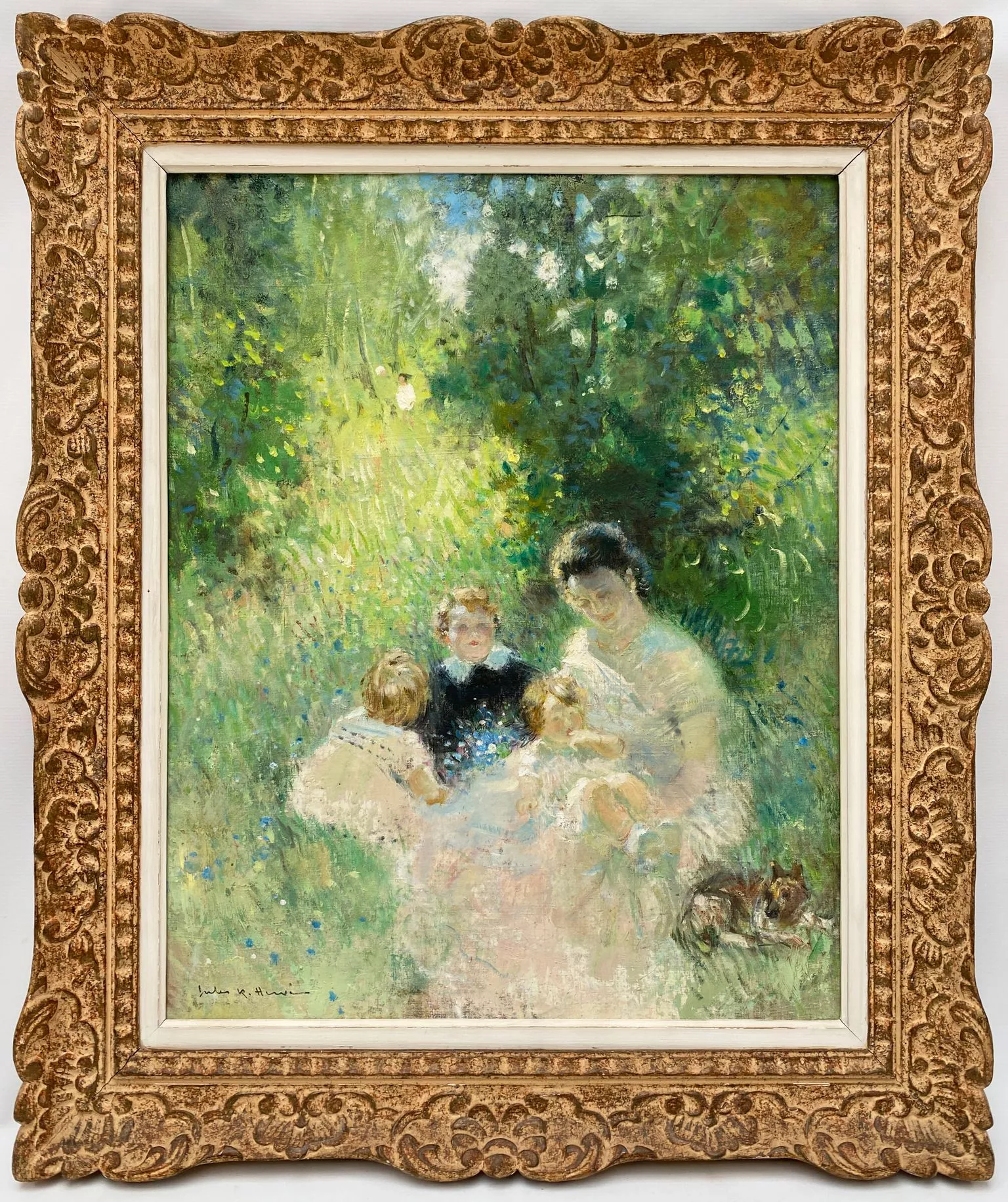 Jules Herv&eacute;, huile sur toile vendue par Auctie's