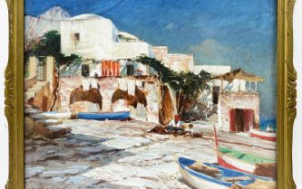 Constantin Westchiloff, huile sur toile