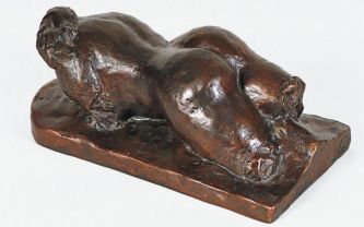 Jules Pascin, sculpture en bronze