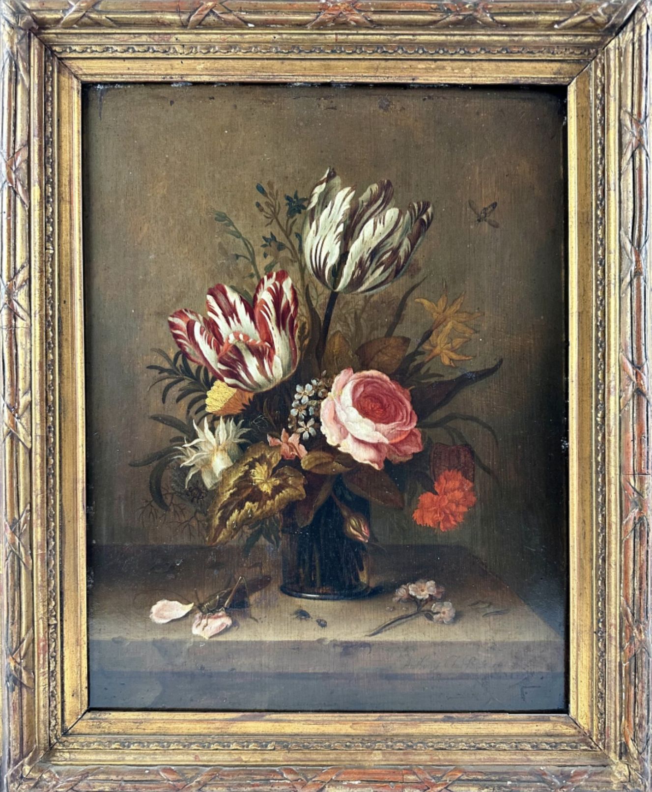 Anthony II Claesz, nature morte de fleurs, huile sur toile