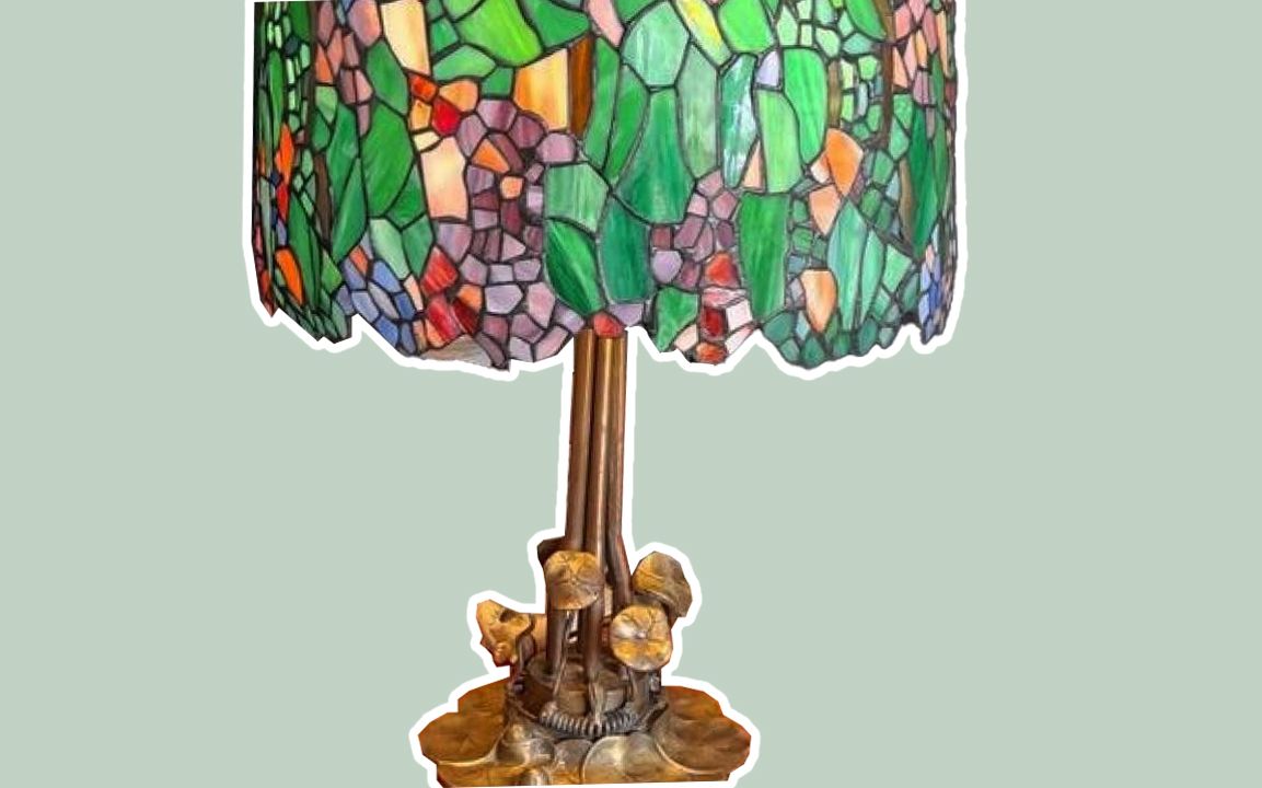 Lampe en vitrail Tiffany