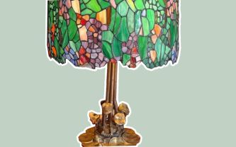 Lampe en vitrail Tiffany
