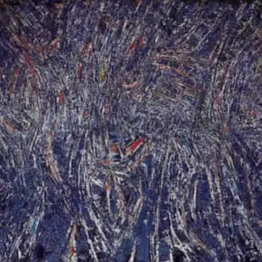 Oeuvre abstraite de Jacques Germain vendue aux ench&egrave;res
