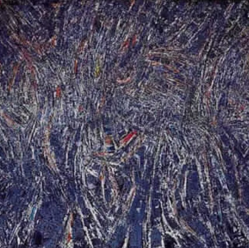 Oeuvre abstraite de Jacques Germain vendue aux enchères