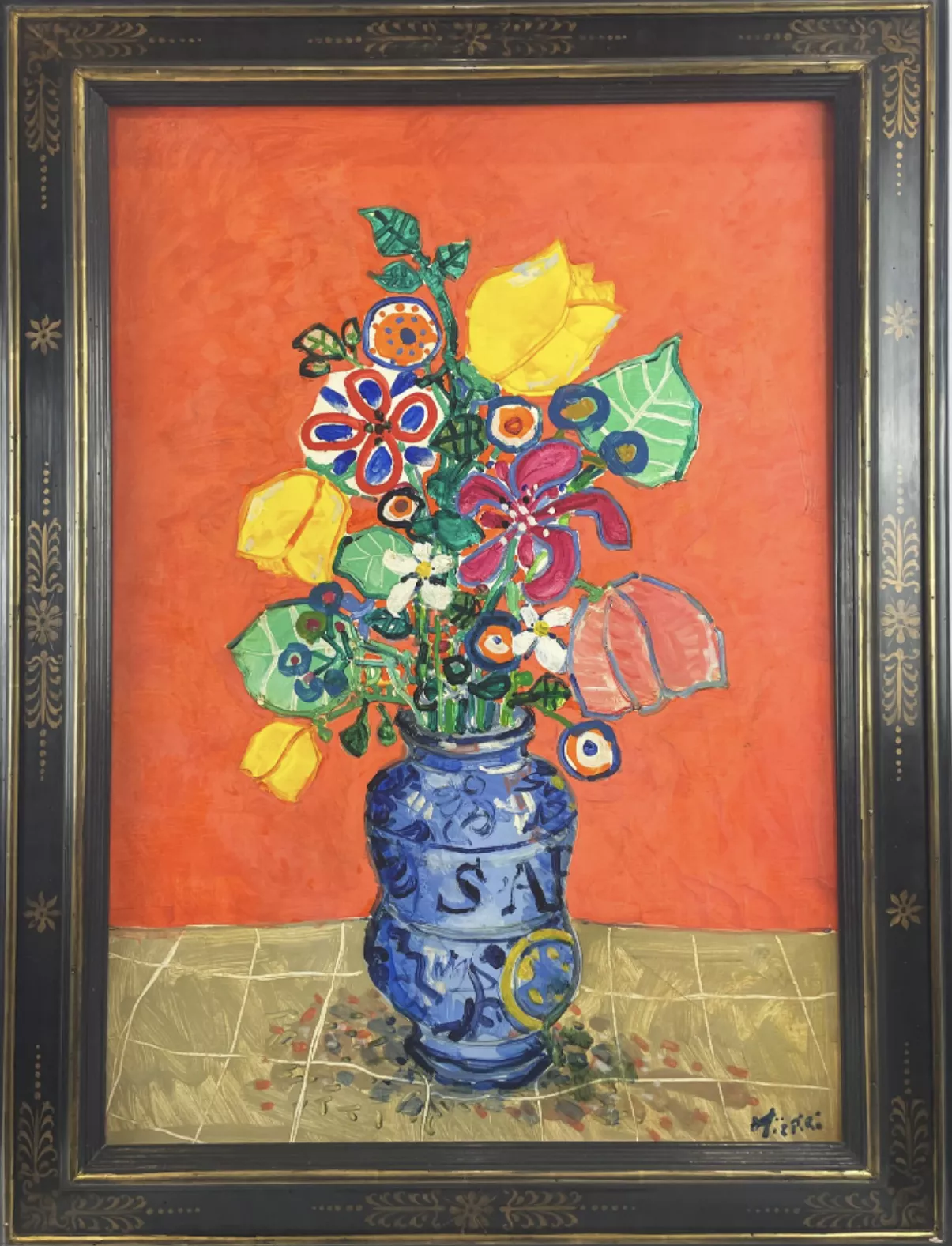 Paul A&iuml;zpiri, huile sur toile