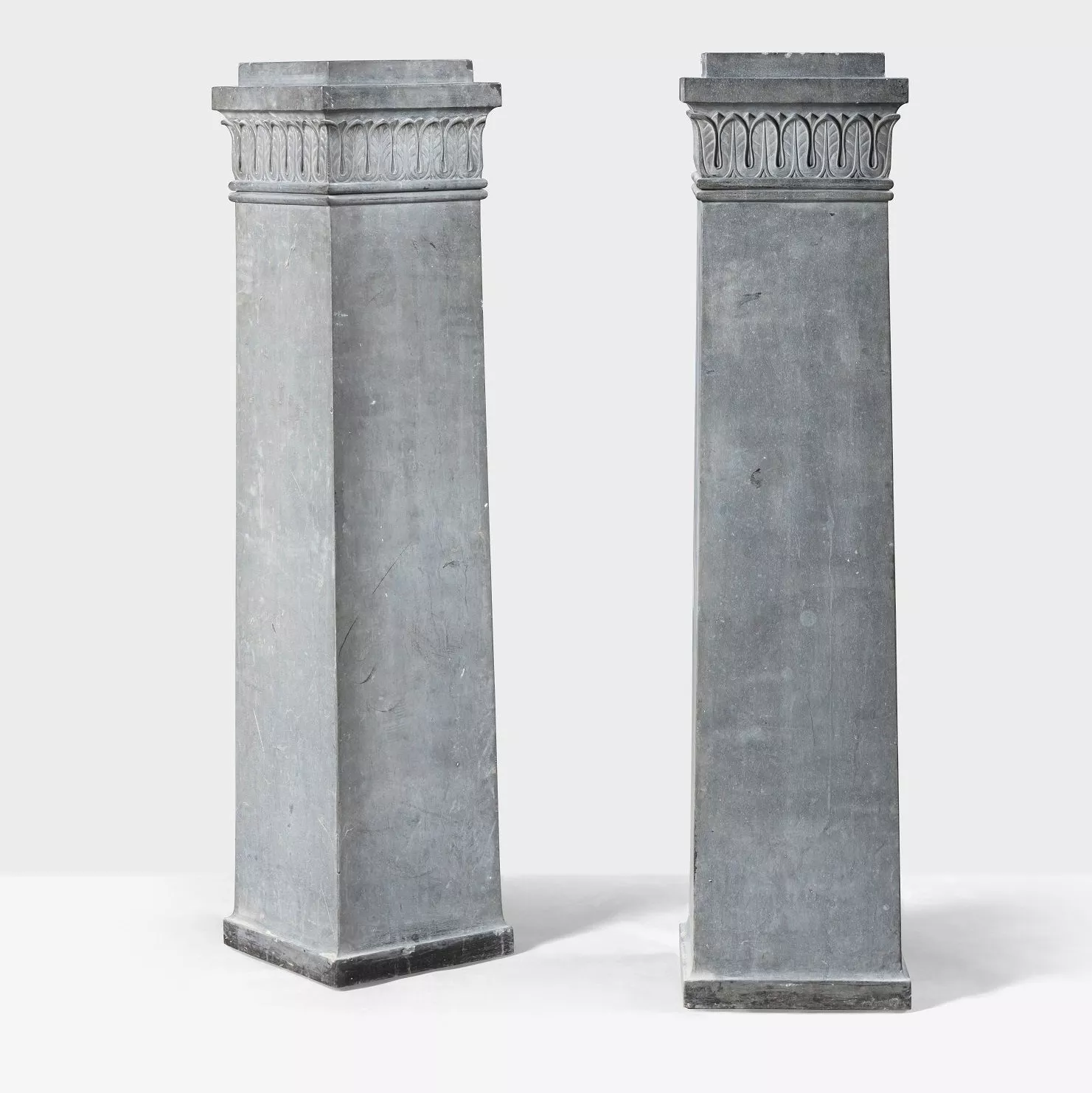 Paire de colonnes en marbre, XIX&egrave;me si&egrave;cle