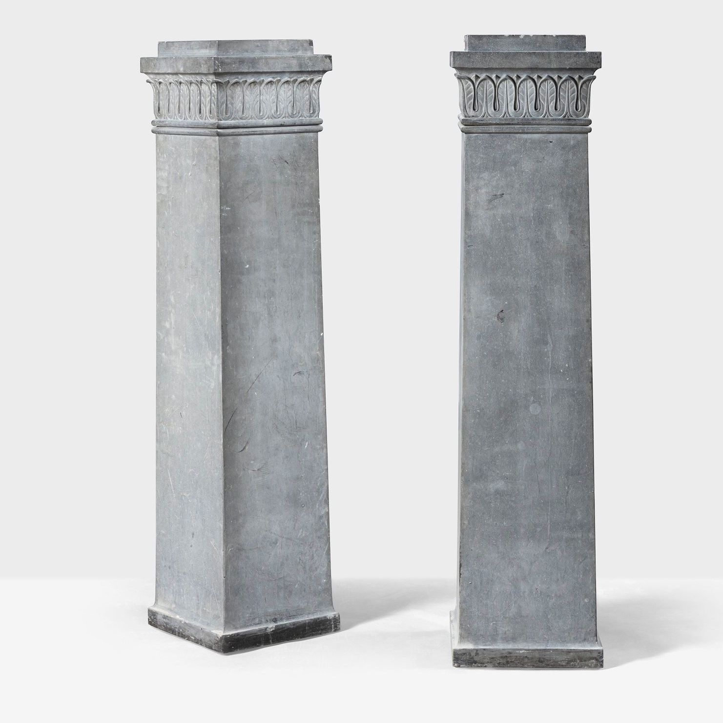 Paire de colonnes en marbre, XIXème siècle