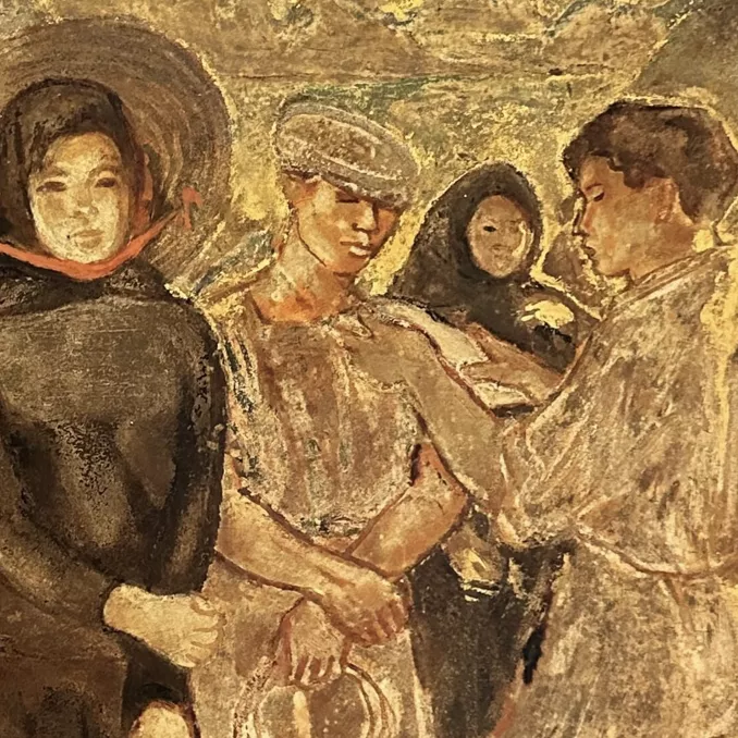 Nguyen Sy Ngoc, laque sur panneau