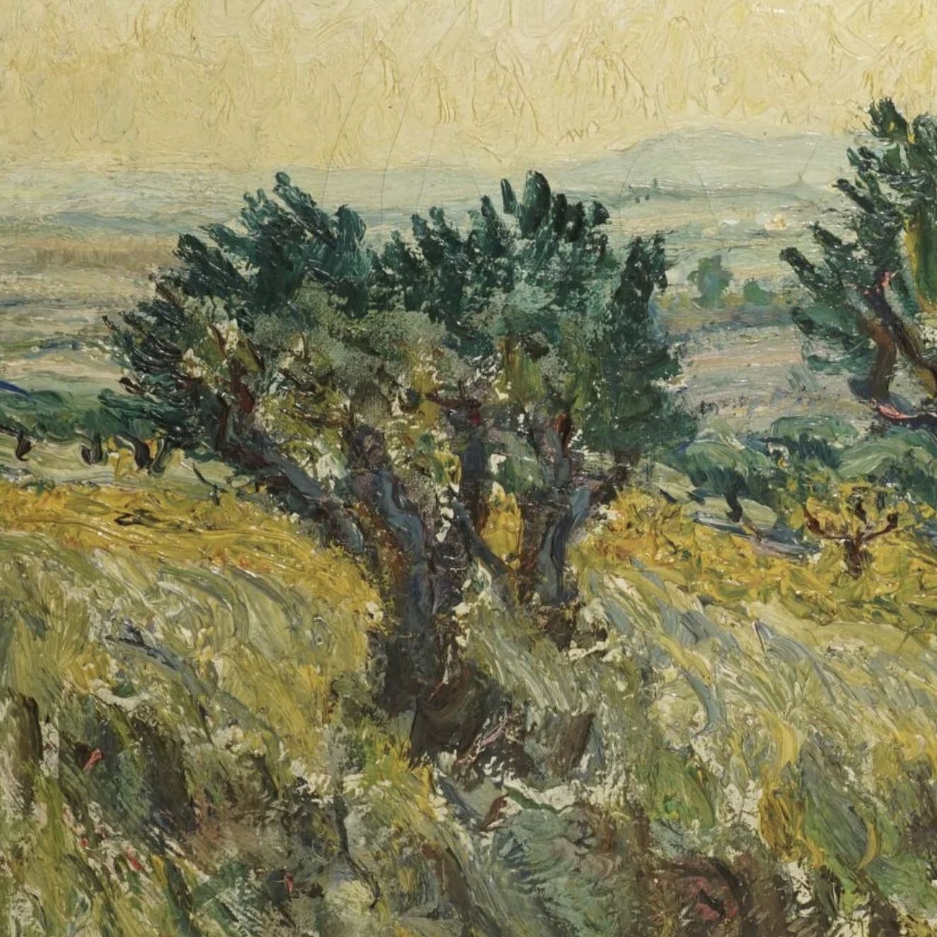 Ren&eacute; Seyssaud, huile sur toile
