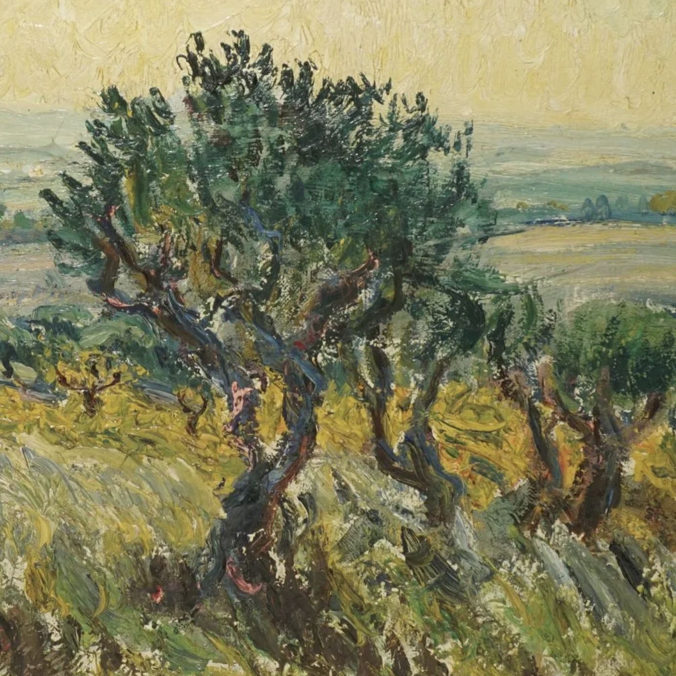 René Seyssaud, huile sur toile