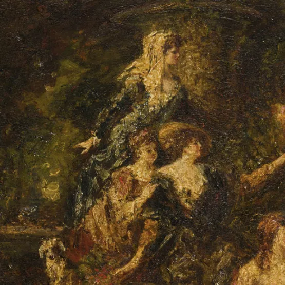 Adolphe Monticelli, huile sur toile
