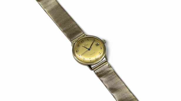 OMEGA GENÈVE AUTOMATIC Montre-bracelet à boitier monobloc en or 18K (750 millièmes)