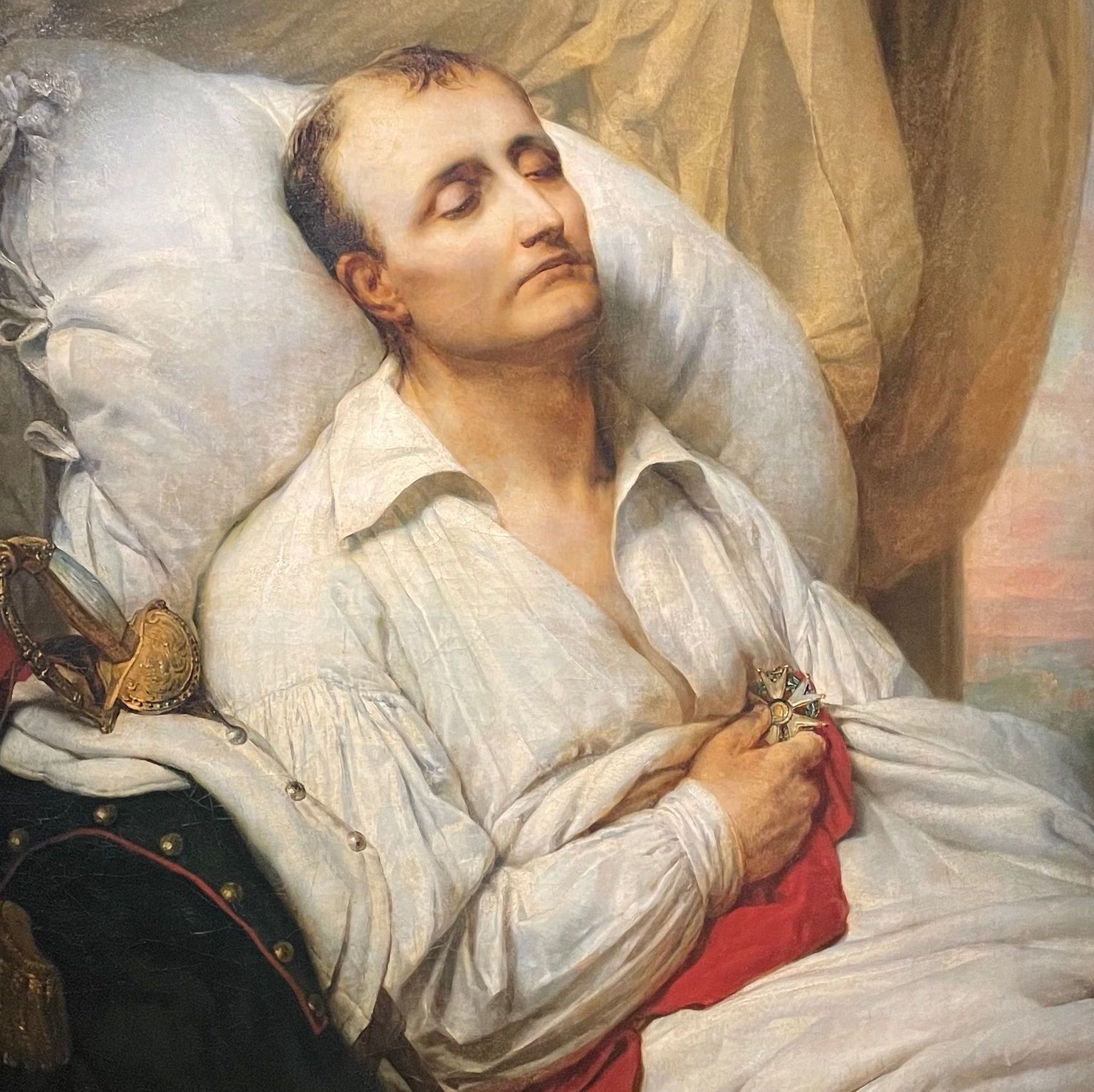 Mort de Bonaparte, huile sur toile