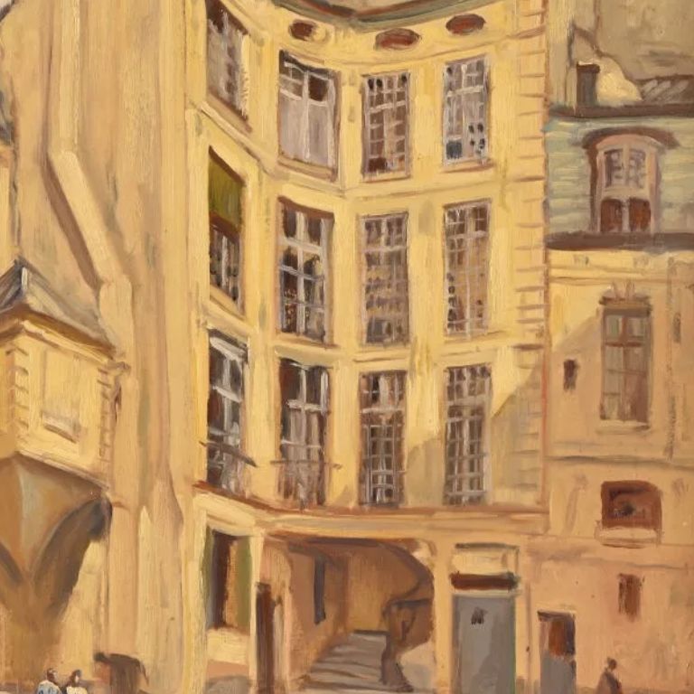 Émile Bernard, huile sur panneau