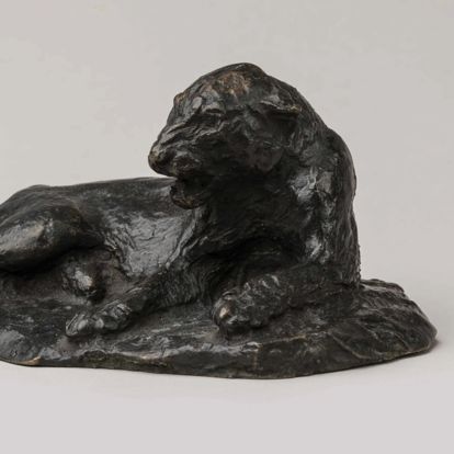 Roger Godchaux, bronze à patine brune