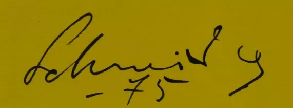 Signature de G&eacute;rard Schneider