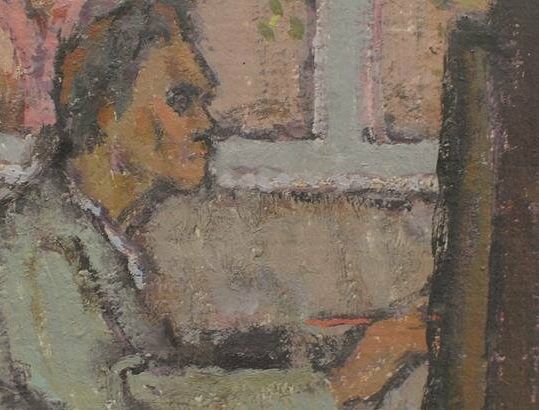 Otto Manigk, huile sur toile