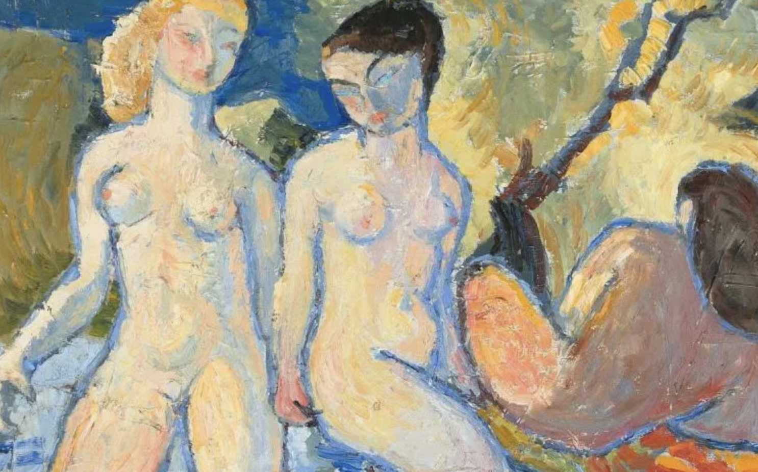 Otto Manigk, huile sur toile