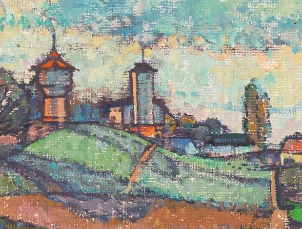 Otto Manigk, huile sur toile