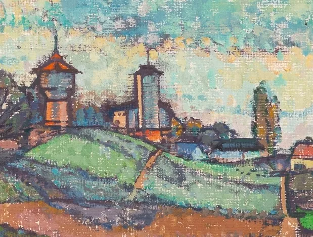Otto Manigk, huile sur toile