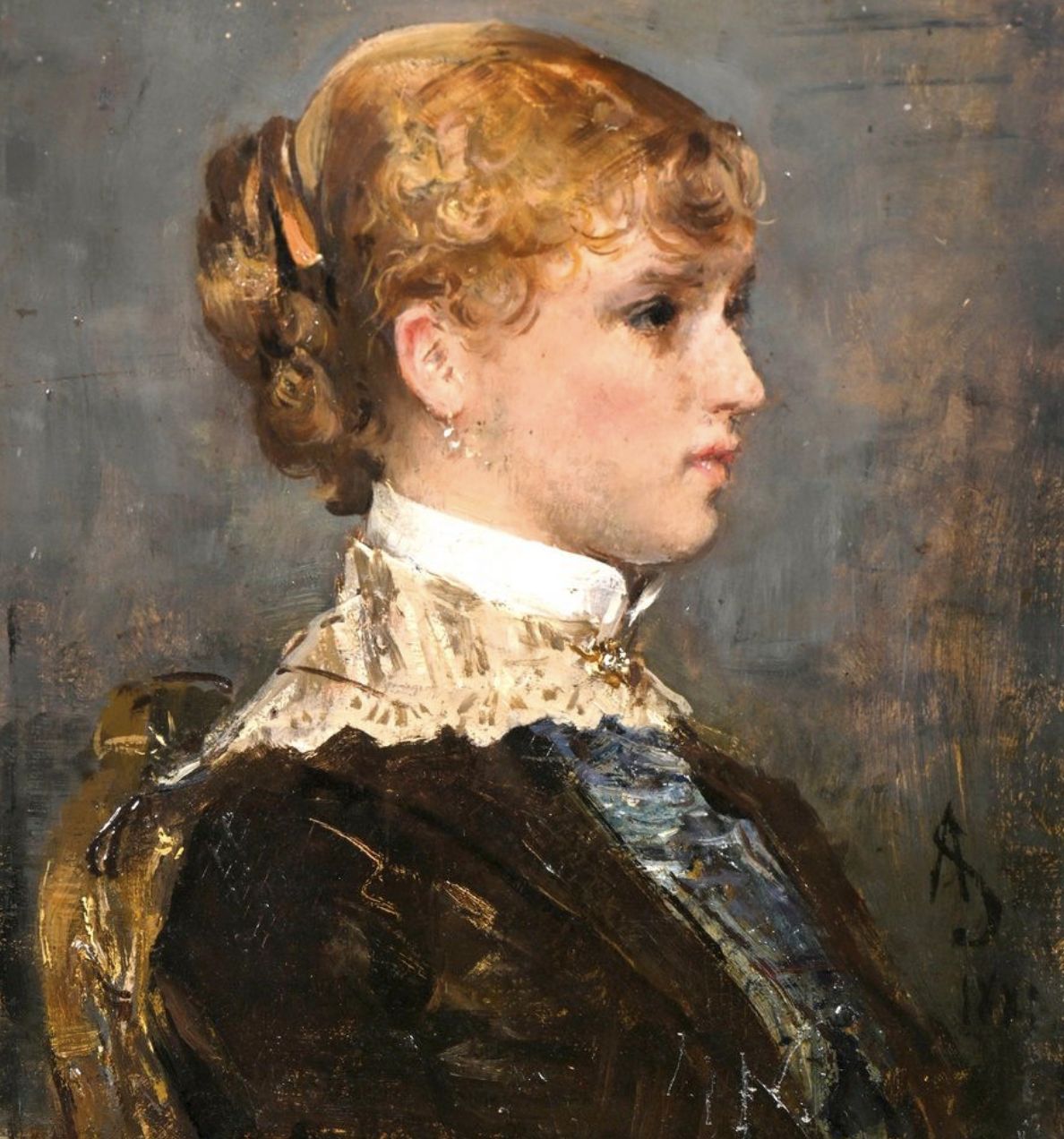 Alfred Stevens, huile sur toile