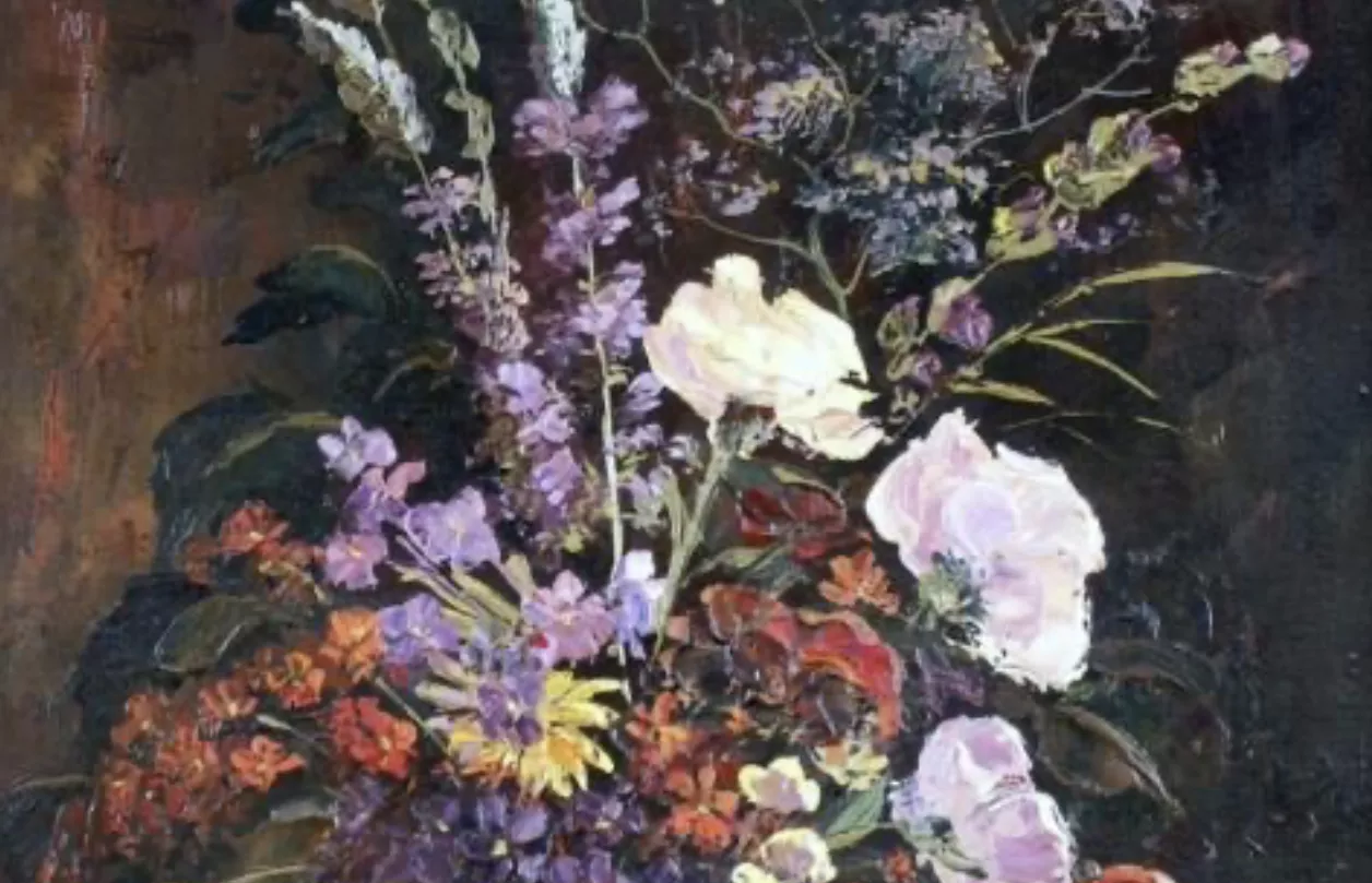 Henri M&egrave;ge, huile sur toile