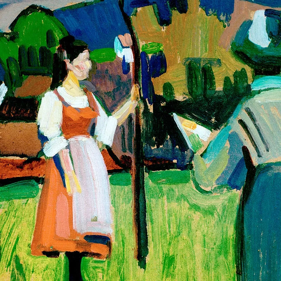 Gabriele M&uuml;nter, huile sur toile