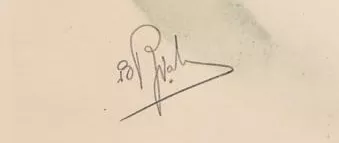 Signature de Boris Riabouschinsky