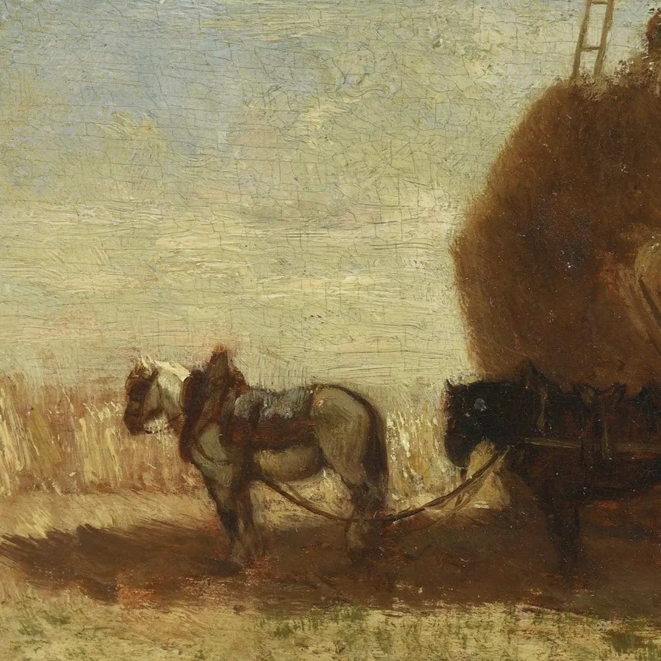 Jules Jacques Veyrassat, huile sur toile