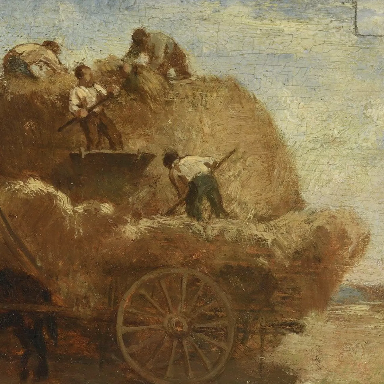 Jules Jacques Veyrassat, huile sur toile