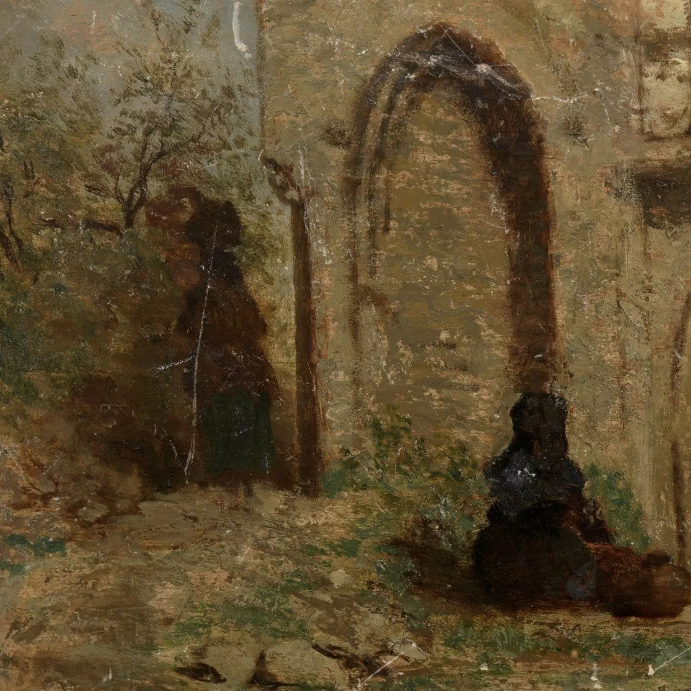 Jules Jacques Veyrassat, huile sur toile