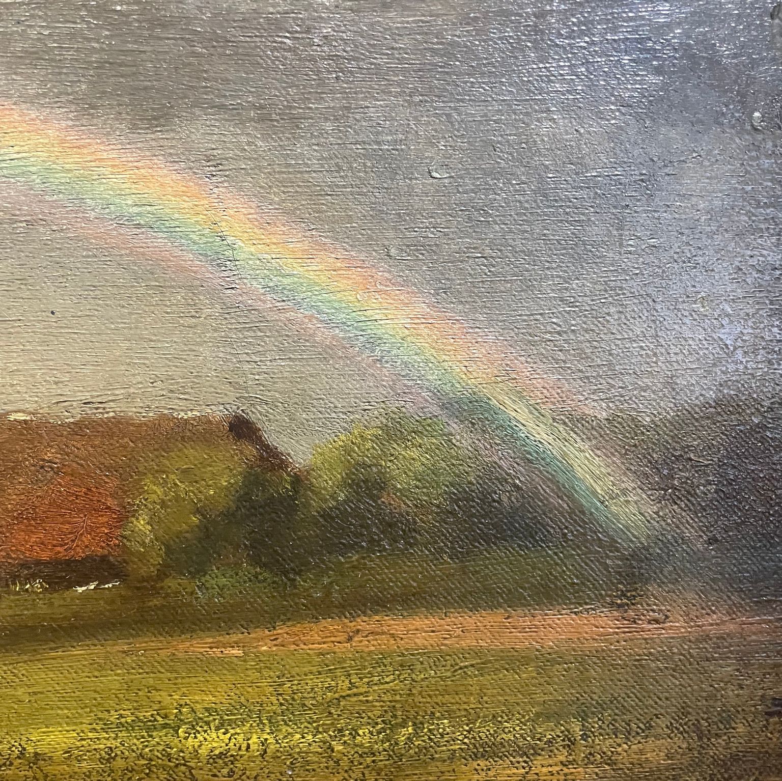 Jules Breton, huile sur toile, détail