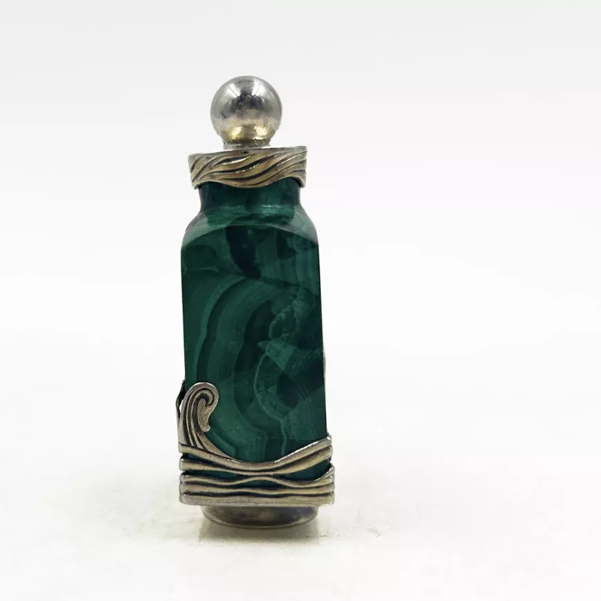 Henri Vever, flacon en malachite
