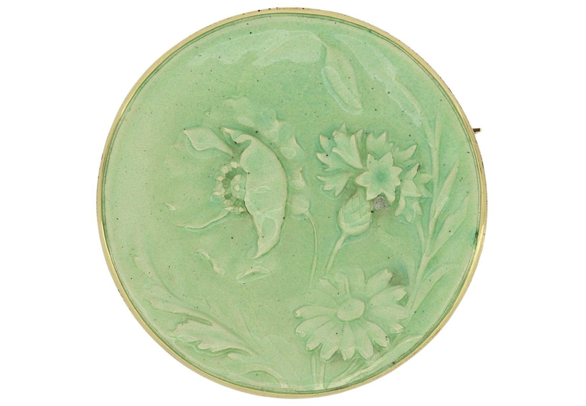 Vever, broche en émail et or