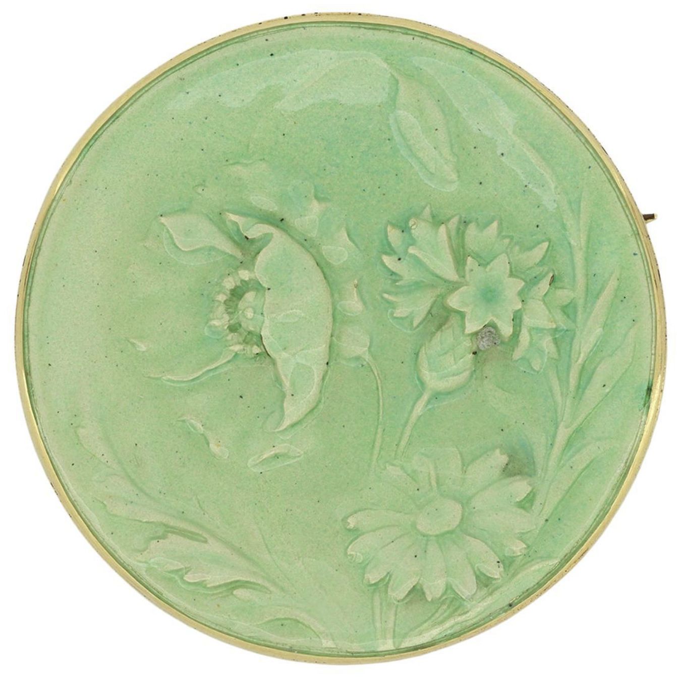 Vever, broche en &eacute;mail et or