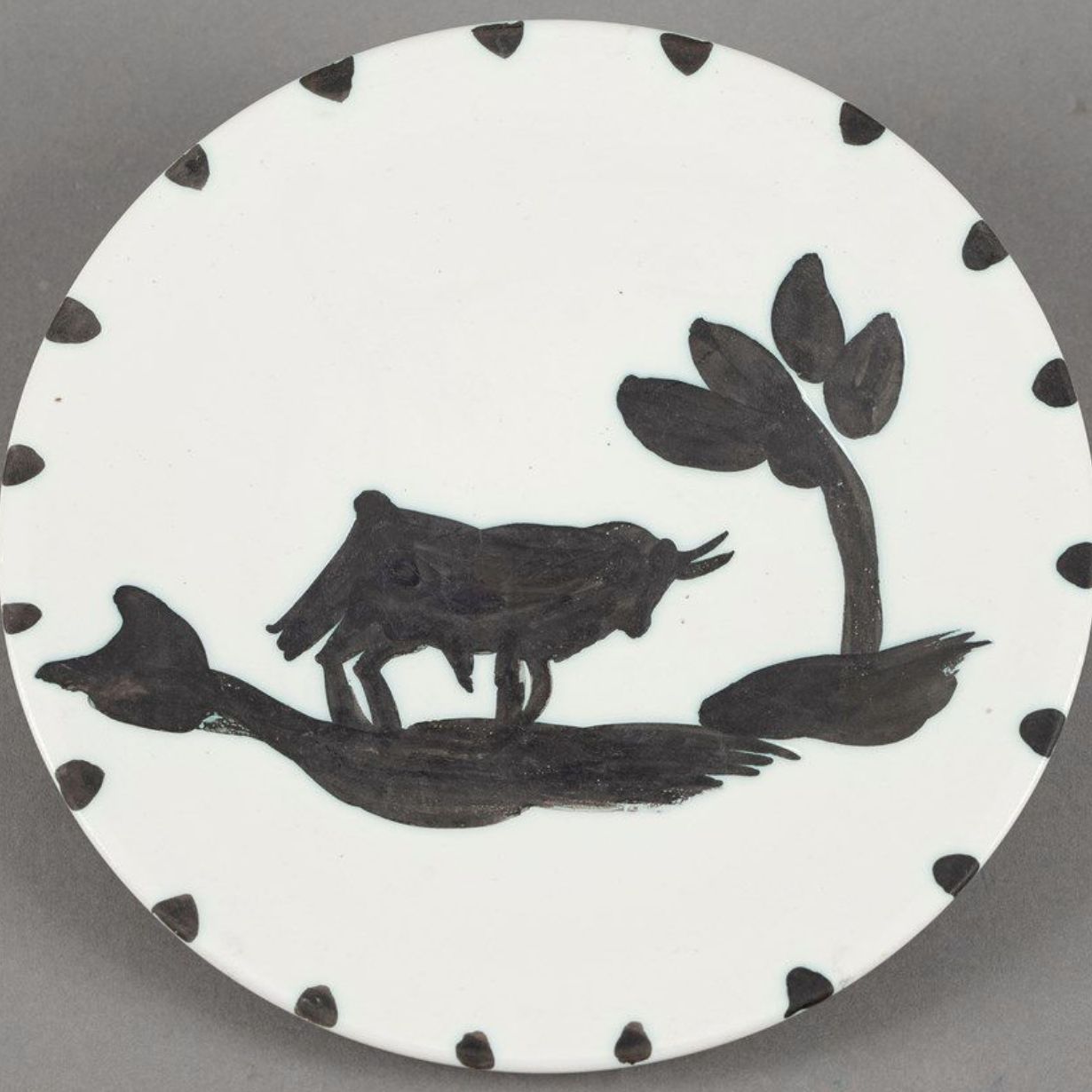 Picasso x Madoura, assiette en céramique