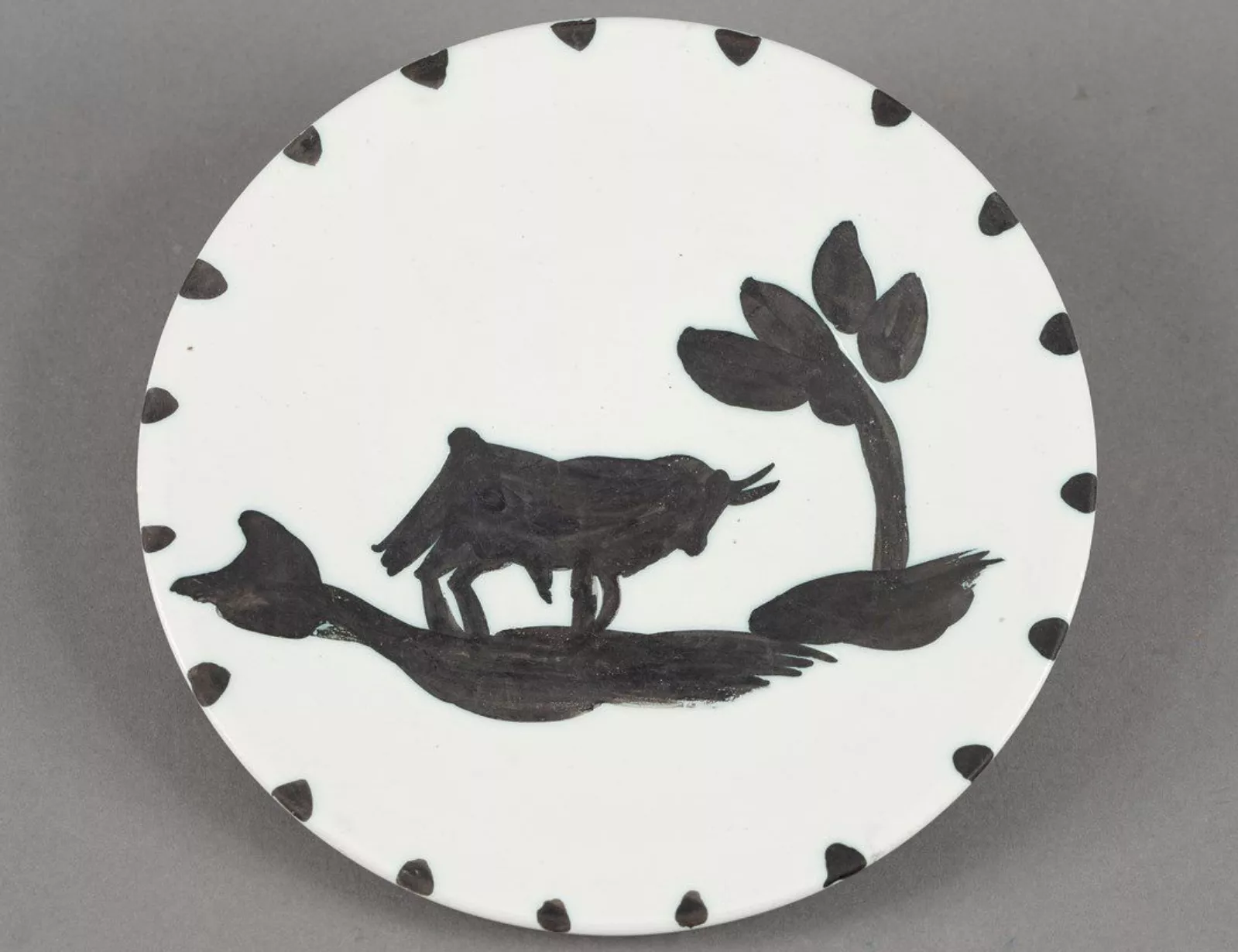 Picasso x Madoura, assiette en c&eacute;ramique