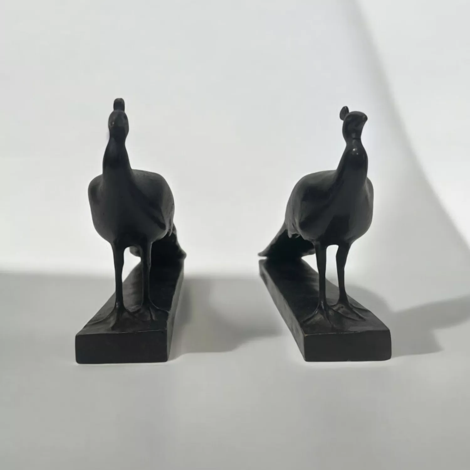 Fran&ccedil;ois Pompon, paons en bronze