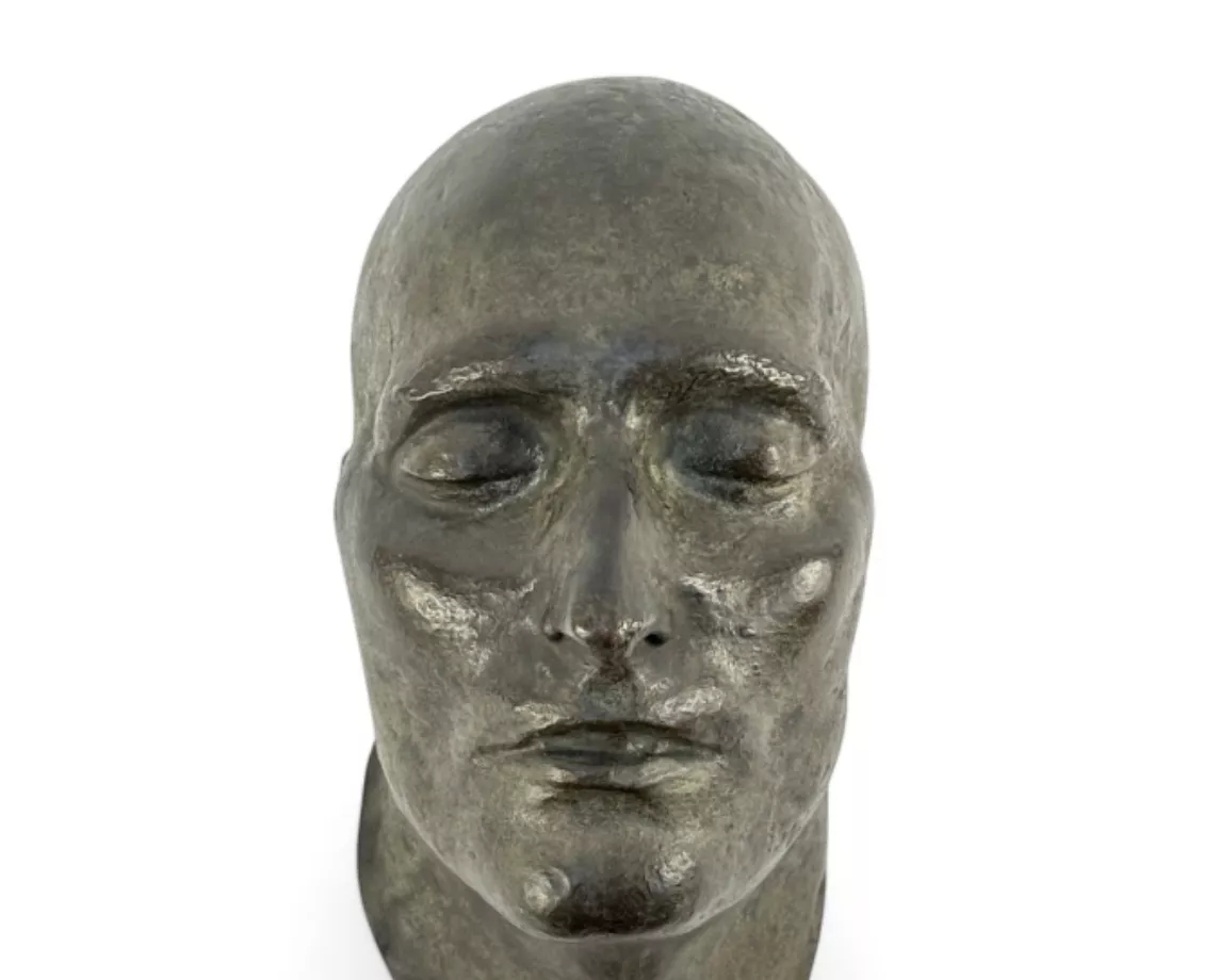 Fran&ccedil;ois ANTOMMARCHI (1780/89-1833) Masque mortuaire de Napol&eacute;on 1er Bronze &agrave; patine brune