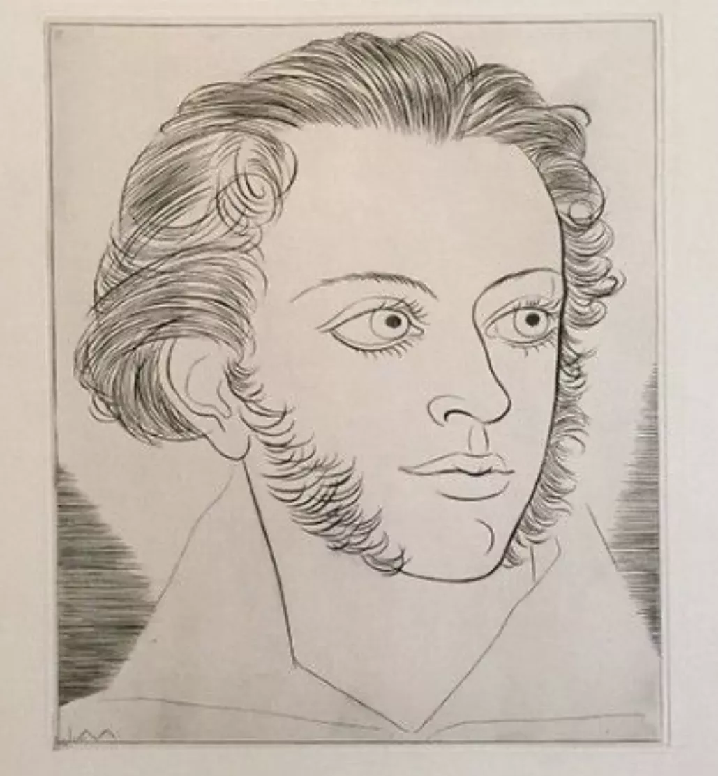 Portrait de Pouchkine Burin