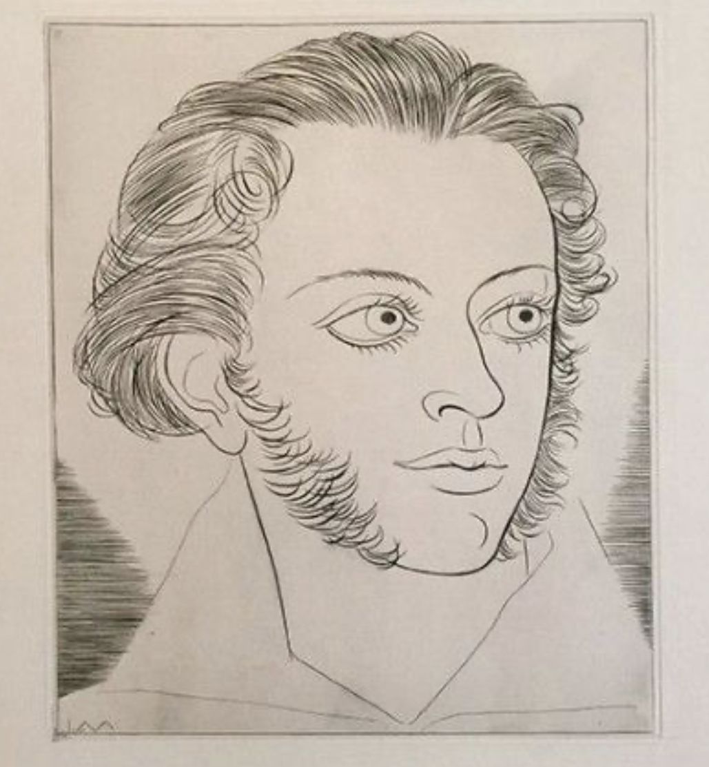 Portrait de Pouchkine Burin