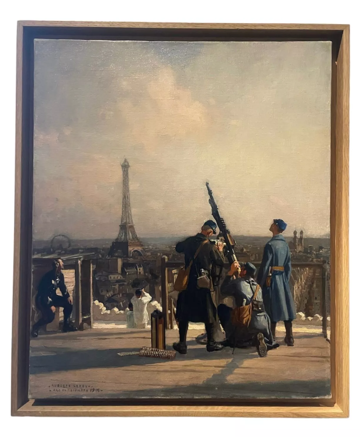 Auguste Leroux, huile sur toile