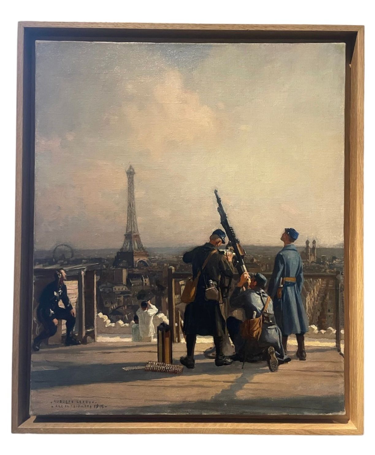 Auguste Leroux, huile sur toile