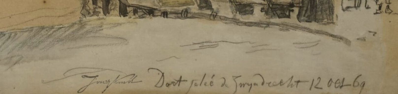 Signature de Johan Barthold Jongkind